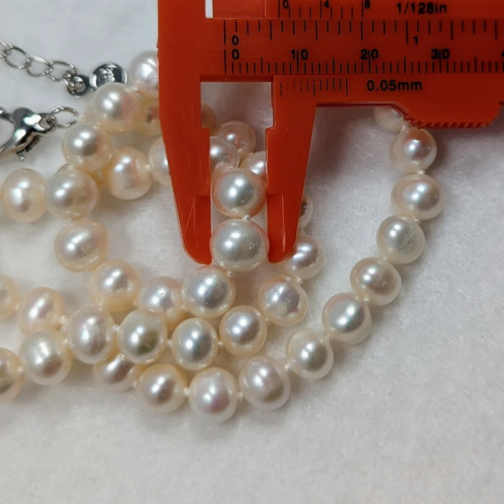 REAL - 7-8mm Pearl Necklace - Picture 8 of 13